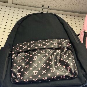 Stylish Black and Pink Backpack